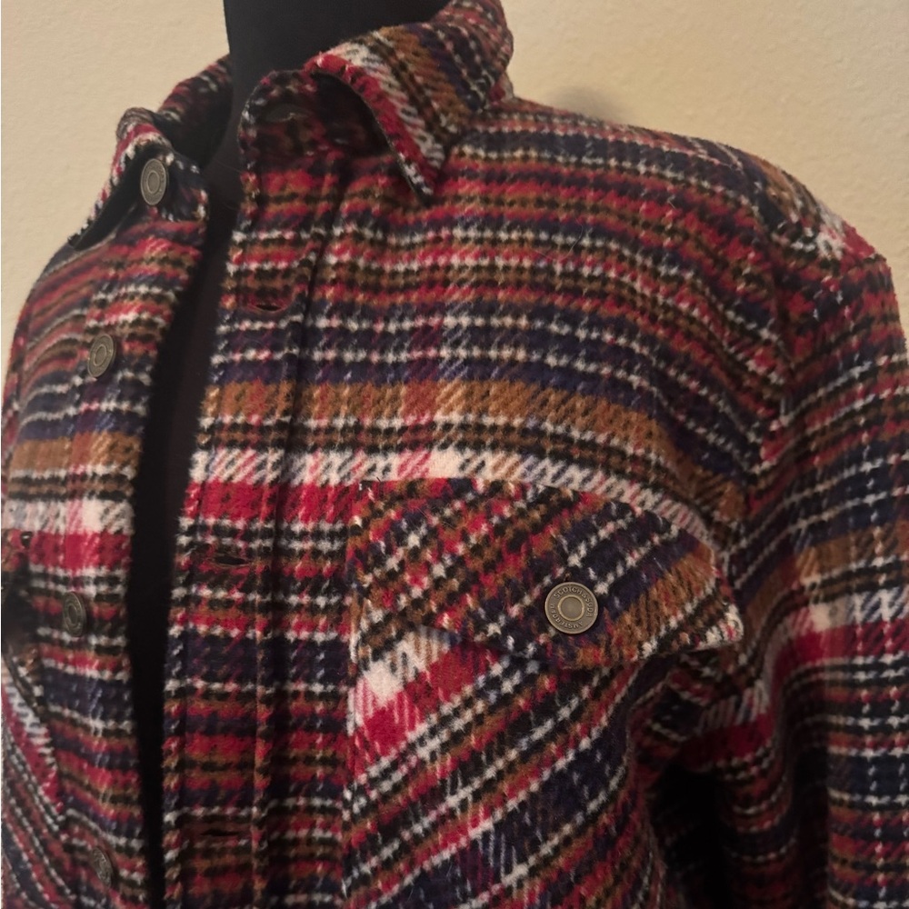 Scotch & Soda Red & Blue Wool Jacket Medium - Picture 2 of 10